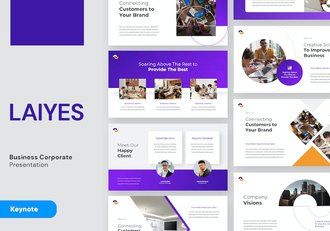 商务企业项目推介路演书Keynote模板 - 顶尖PPT