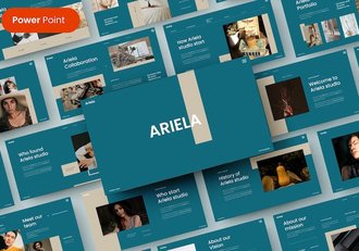 扁平化设计风格商业商务工作汇报总结PPT模板 - 顶尖PPT