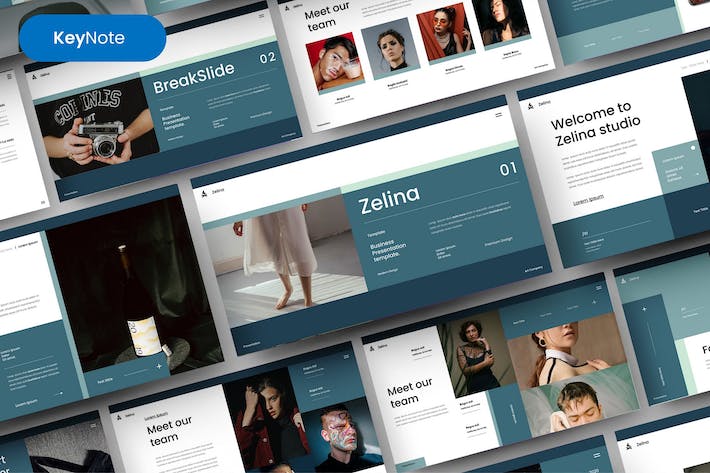 欧美商务企业介绍季度总结keynote模板 - 顶尖PPT