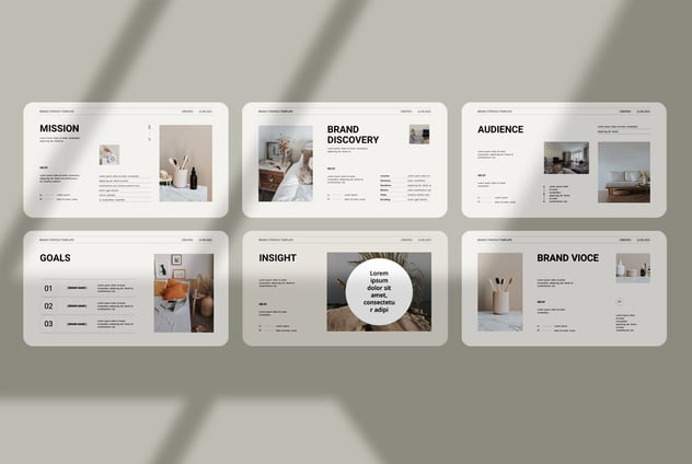 极简文艺风格品牌介绍PPT模板 - 顶尖PPT