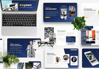 公司年度财务报告总结Keynote模板 - 顶尖PPT