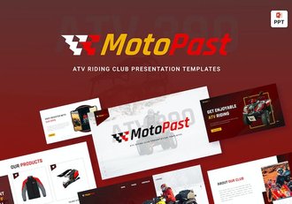 四轮摩托俱乐部PPT模板 - 顶尖PPT