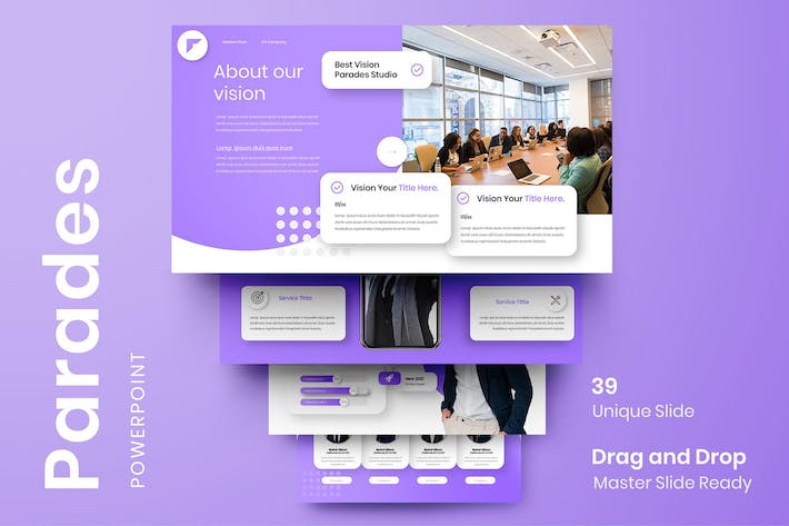 紫色大气商业计划企业合作项目策划多用途商务PPT模板 - 顶尖PPT