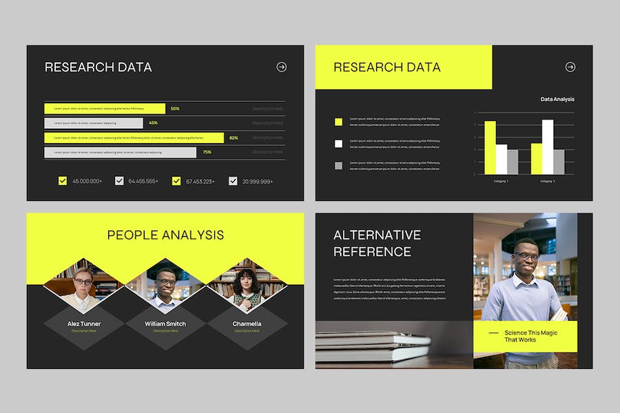 科学论文学位答辩防御方案PPT模板 - 顶尖PPT