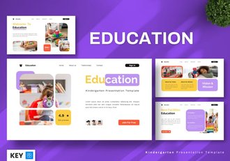 幼儿园教育理念学校介绍keynote模板 - 顶尖PPT