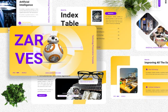 技术服务公司PPT模板 - 顶尖PPT