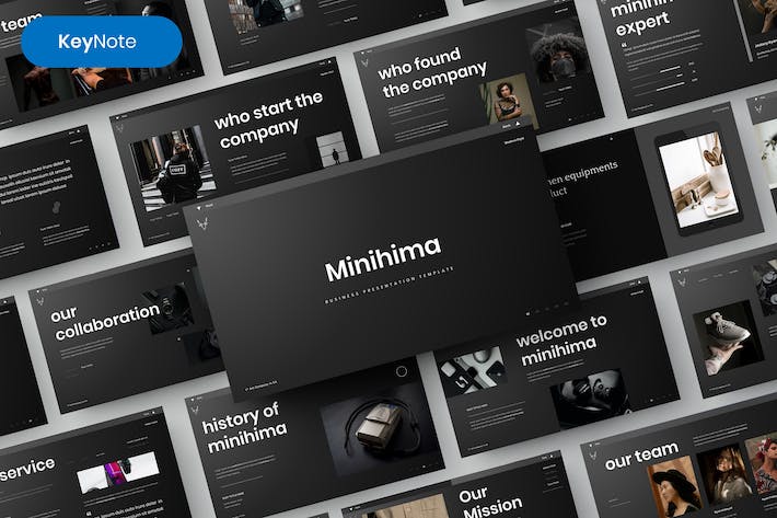 黑白色大气产品摄影展示营销策划多用途keynote模板 - 顶尖PPT