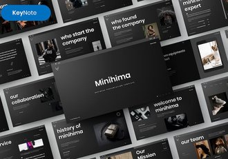 黑白色大气产品摄影展示营销策划多用途keynote模板 - 顶尖PPT