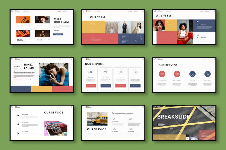 多彩图片展示商务提案Keynote模板 - 顶尖PPT
