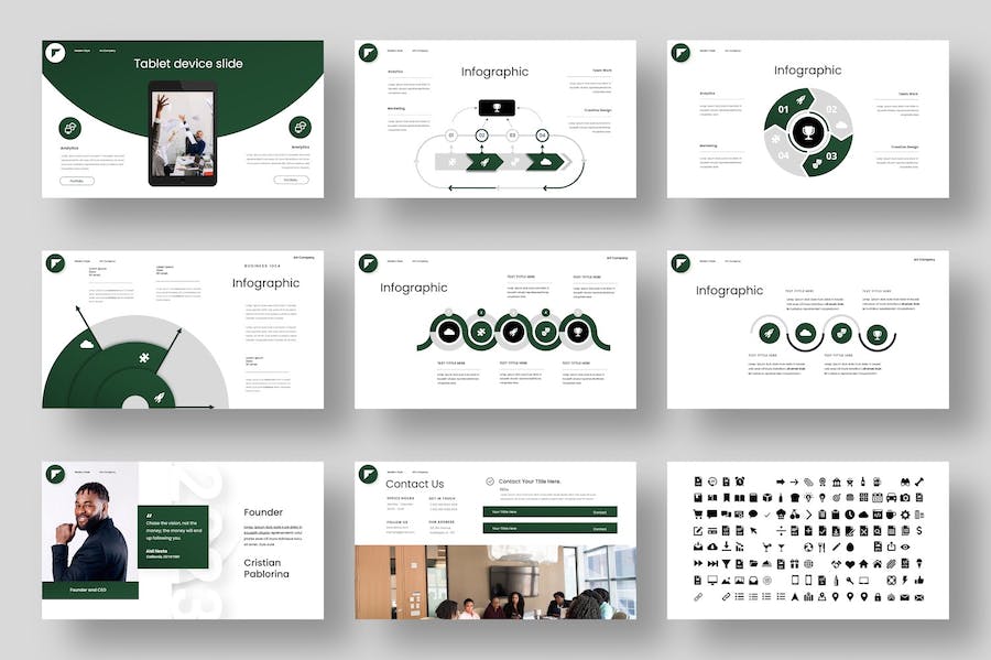 简约国外商务风格PPT模板 - 顶尖PPT