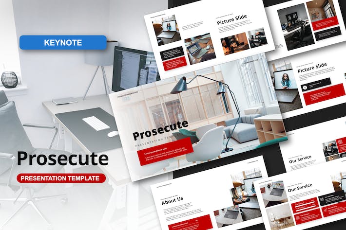 企业公司办公环境展示keynote模板 - 顶尖PPT