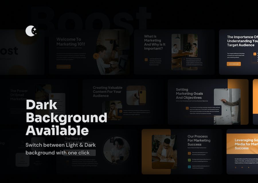 营销推广策略增长方案Keynote模板 - 顶尖PPT