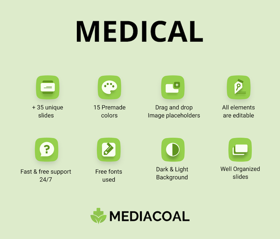国外医疗行业专业质感PPT模板 - 顶尖PPT