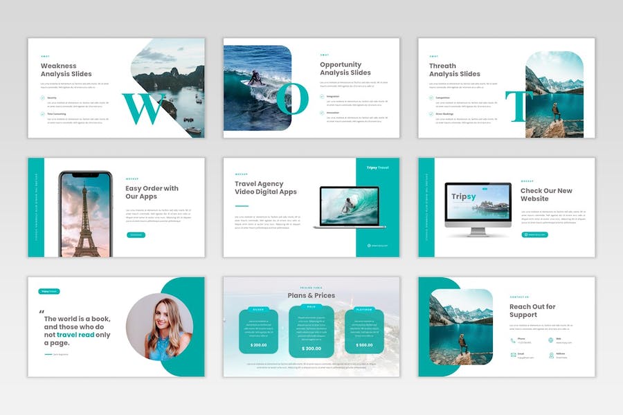 旅行社旅游线路推广宣传Keynote模板 - 顶尖PPT