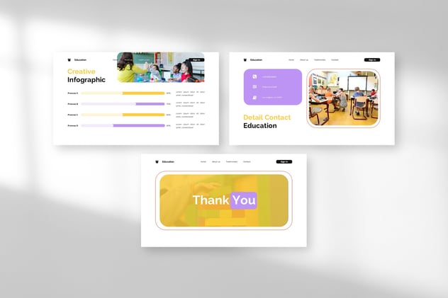 幼儿园教育理念学校介绍keynote模板 - 顶尖PPT