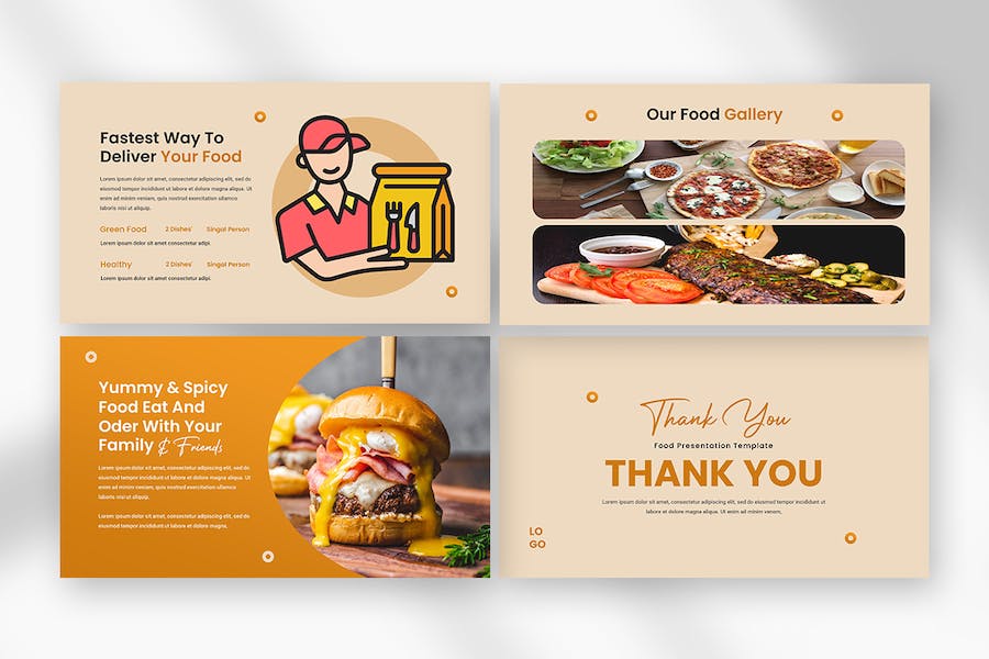 面包店食品PPT模板 - 顶尖PPT