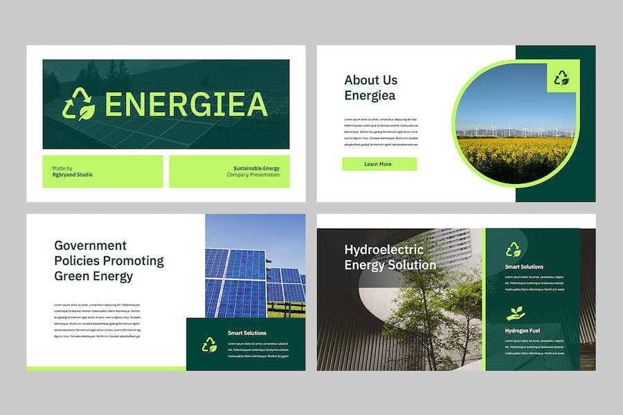 太阳能清洁能源开发方案PPT模板 - 顶尖PPT