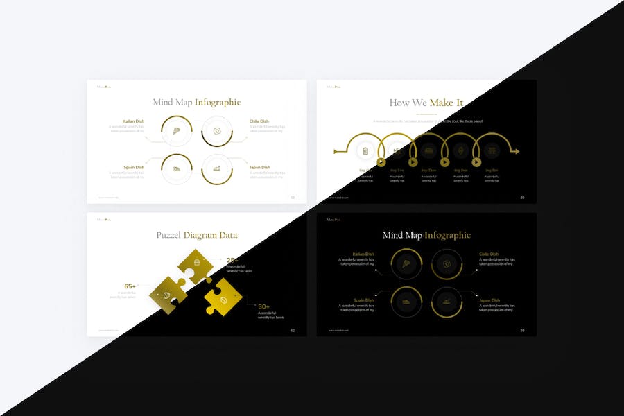 西式餐饮美食厨师餐厅展示介绍宣传PPT模板 - 顶尖PPT