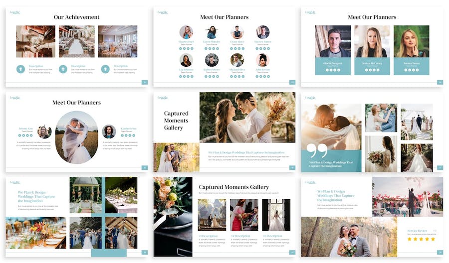 婚礼策划现场布置市场分析PPT模板 - 顶尖PPT
