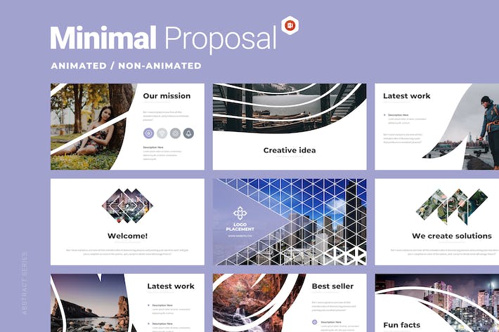 极简风格企业商业计划书动画PPT模板 - 顶尖PPT