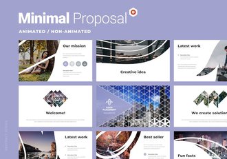 极简风格企业商业计划书动画PPT模板 - 顶尖PPT