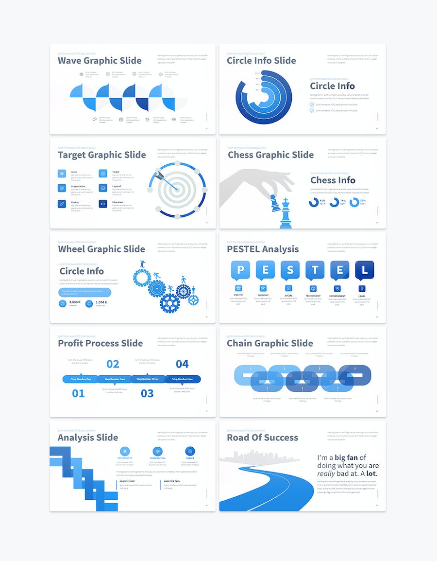 创意图片版式商务商业通用国外PPT模板 - 顶尖PPT