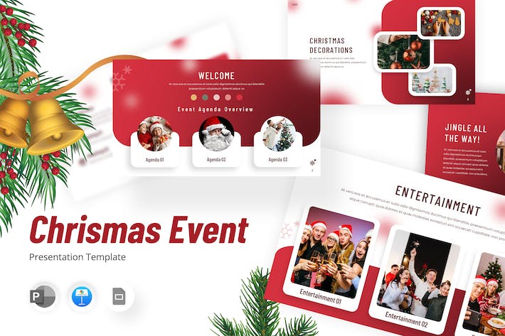 圣诞节活动庆祝策划方案Keynote模板 - 顶尖PPT