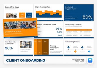 客户入职流程引导培训Keynote模板 - 顶尖PPT