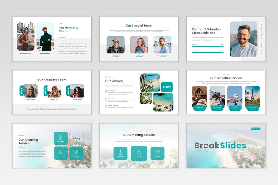 旅行社旅游线路推广宣传Keynote模板 - 顶尖PPT