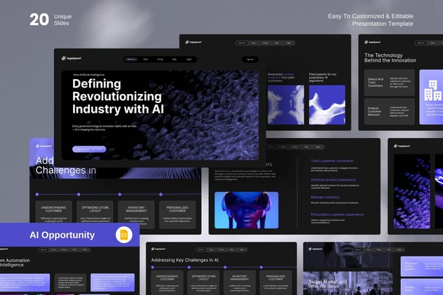 人工智能技术发展PPT模板 - 顶尖PPT