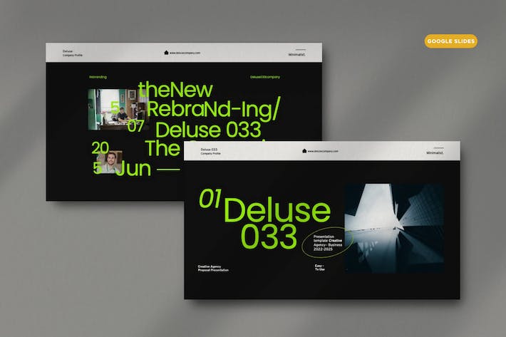 绿黑创意风企业简介展示PPT模板 - 顶尖PPT