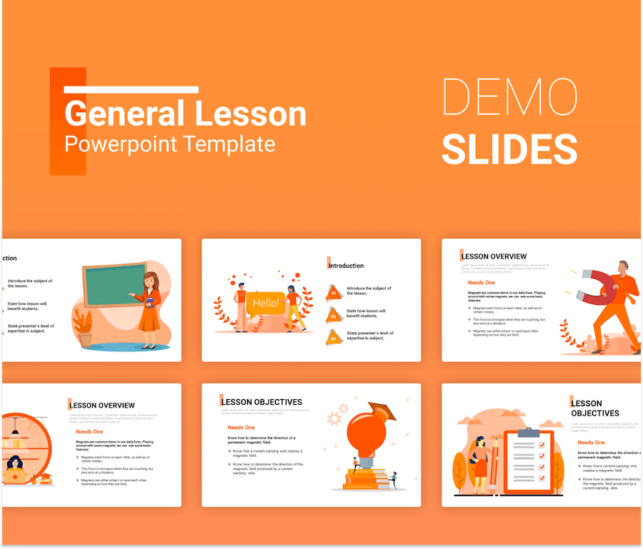 卡通插画风格教育教学PPT模板 - 顶尖PPT