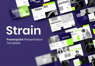 紫色商务企业服务介绍PPT模板 - 顶尖PPT