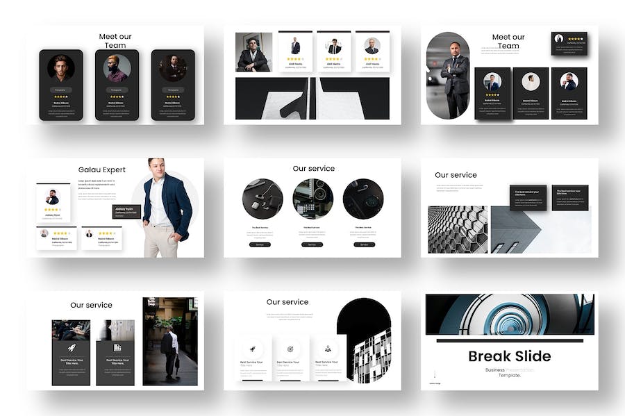 商业项目介绍企业形象展示Keynote模板 - 顶尖PPT