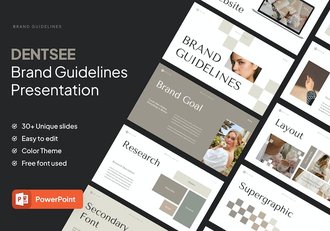 品牌形象宣传指南展示PPT模板 - 顶尖PPT