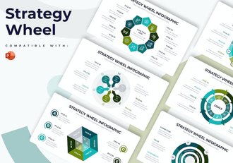 商业战略轮盘分析信息图表PPT模板 - 顶尖PPT