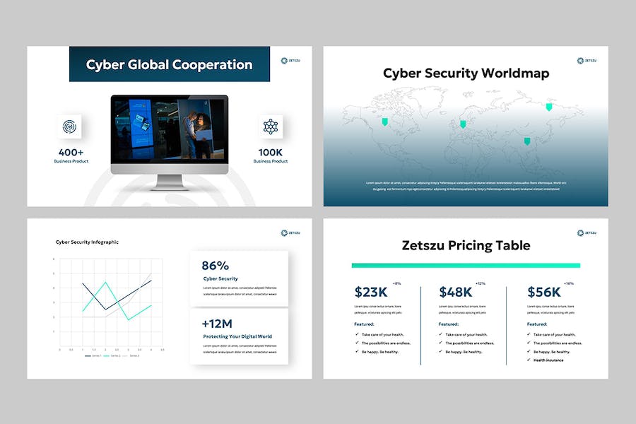 信息安全风险防范Keynote模板 - 顶尖PPT