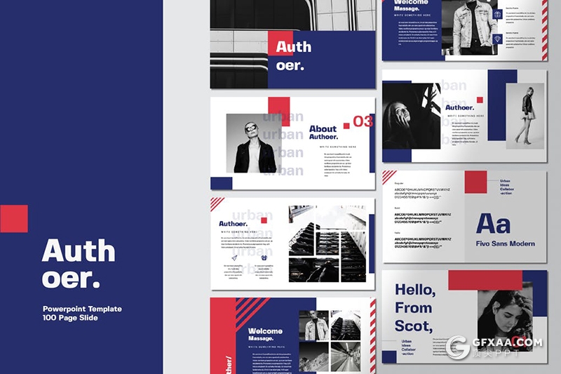 51页扁平化服装品牌介绍服装展示ppt模板 - 顶尖PPT