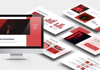 50页黑白两种底色 简约商务风团队介绍工作计划总结keynote模板 - 顶尖PPT