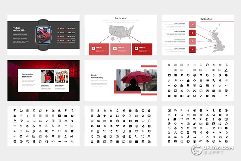 50页黑白两种底色 简约商务风团队介绍工作计划总结keynote模板 - 顶尖PPT