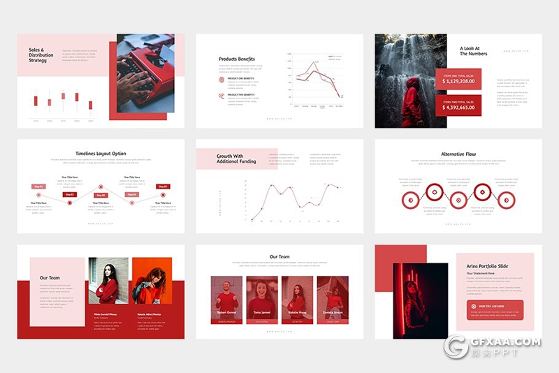 50页黑白两种底色 简约商务风团队介绍工作计划总结keynote模板 - 顶尖PPT