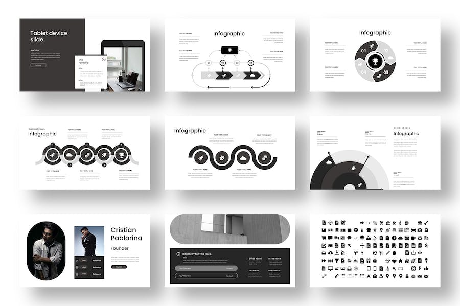 商业项目介绍企业形象展示Keynote模板 - 顶尖PPT