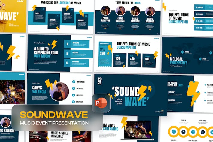 音乐节活动策划营销方案PPT模板 - 顶尖PPT