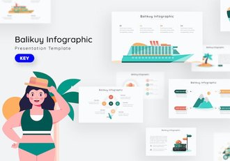 创意信息图形设计展示Keynote模板 - 顶尖PPT