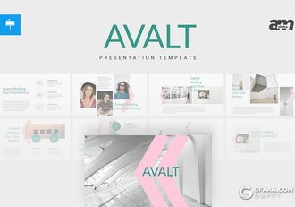 30页扁平化粉丝文艺风格keynote模板 - 顶尖PPT