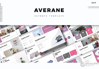 30页5种渐变配色企业年中报告总结keynote模板 - 顶尖PPT