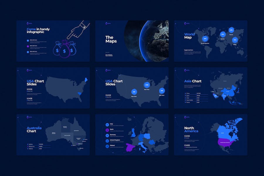 网络科技数字加密技术行业PPT模板 - 顶尖PPT