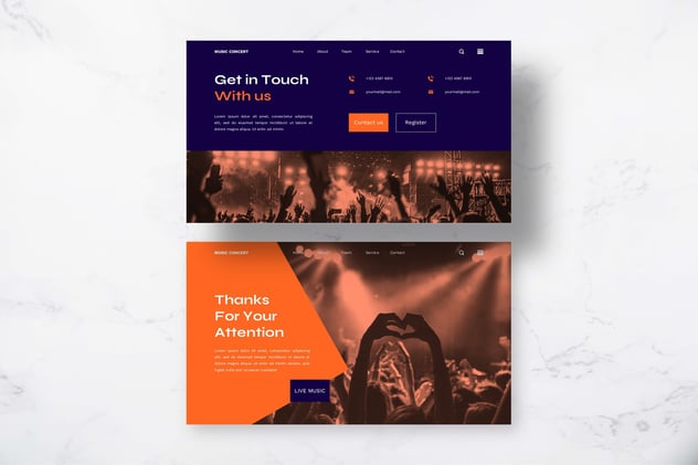 音乐会音乐主题keynote模板 - 顶尖PPT