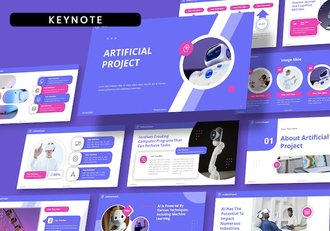 白红简约风格公司简介keynote模板 - 顶尖PPT