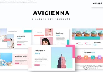 30页国外小清新文艺风格Google slides模板 5种主题配色 - 顶尖PPT